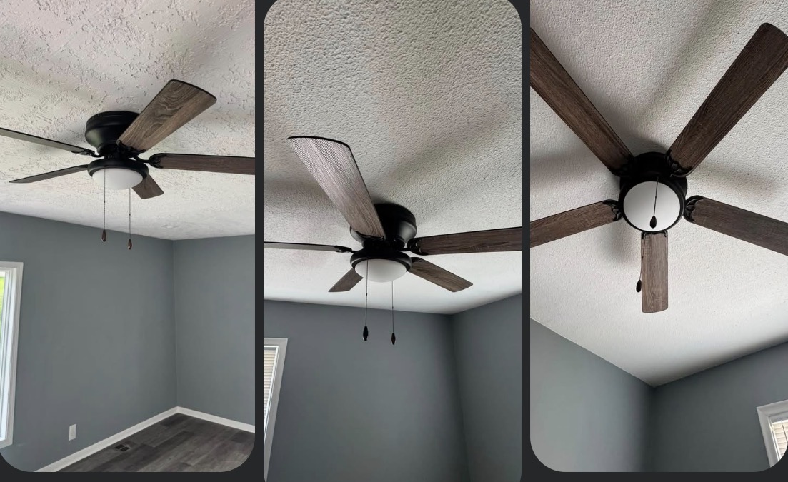 Ceiling fan installation
